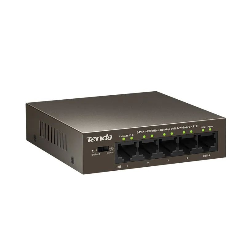 5 port 100Mbps switch with 4 PoE easy to establish superior network unmanaged |
