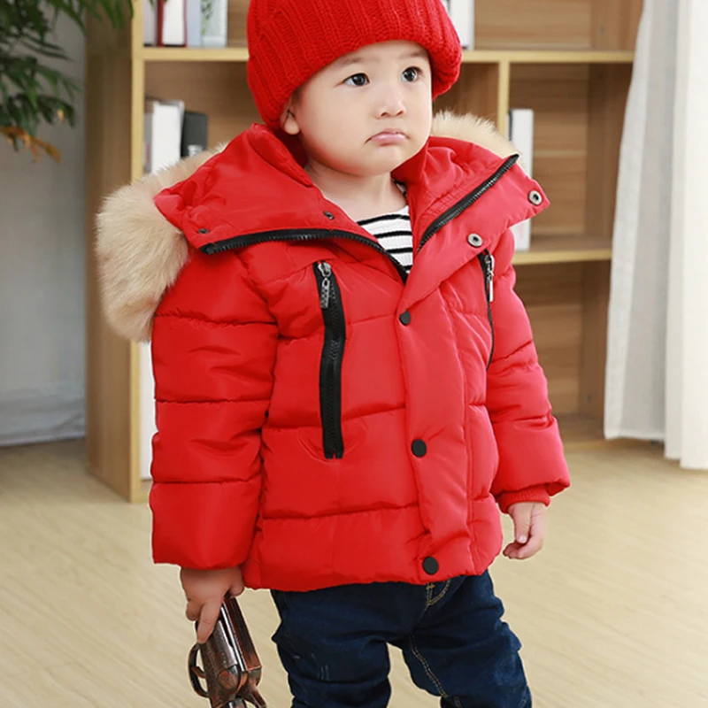 Baby Girls Boys Winter Warm Clothing Cotton Fur Coat Outerwear Infant Children Outfits Clothes Casual Sports Hooded | Детская одежда и