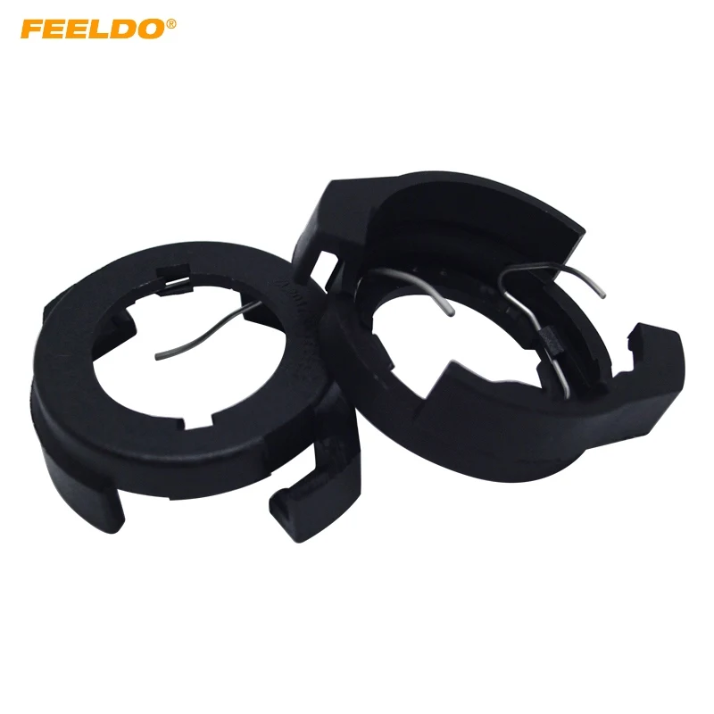 

FEELDO 10 шт. H7 светодиодные фары лампы Базовые держатели для Ford KUGA VW Passat B6 Alfa Romeo Renault Megane адаптер #5545