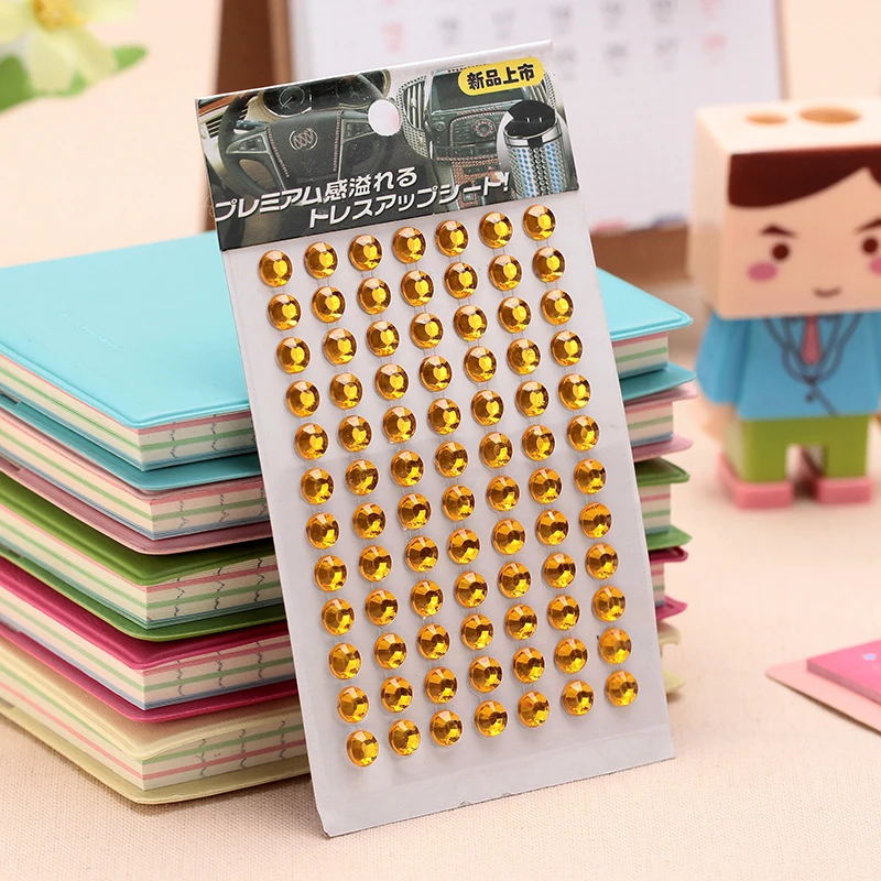 2017 Красочные Стразы алмазные кристаллы Скрапбукинг наклейки для детей девушки