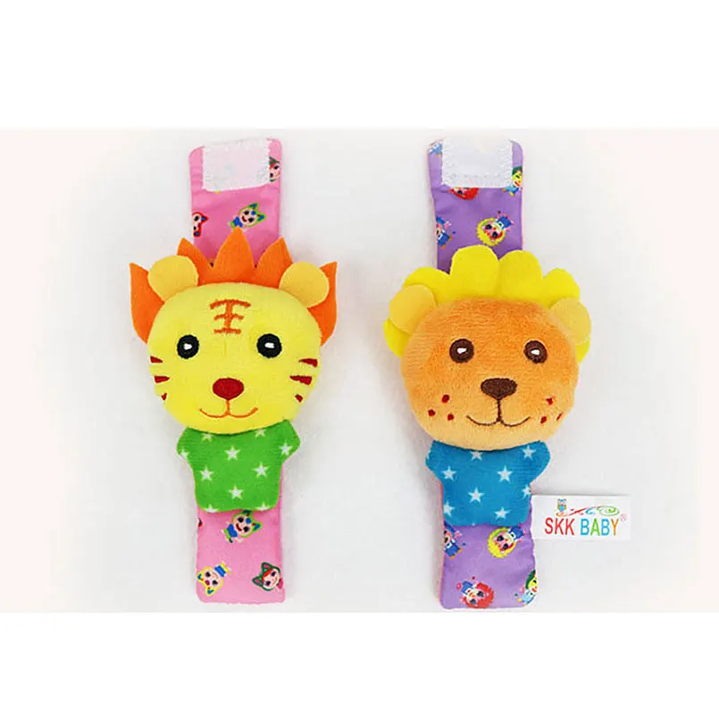 2 шт./компл. детские мягкие плюшевые игрушки в виде животных|hand bell rattle|baby rattlebell rattle