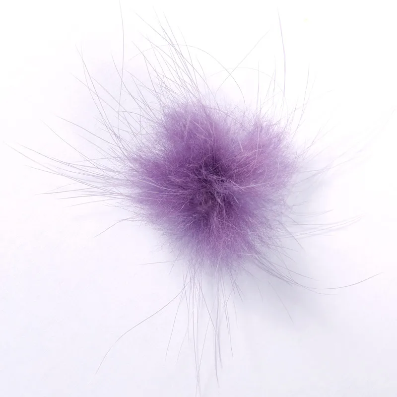 Purple Лазурная красота, 1 шт., пушистый шар для ногтей, 12 цветов, выберите норковый плюшевый шар, мягкий, высококачественный, пушистый, пульсирующий шар для художественное украшение ногтей - Цвет: Purple