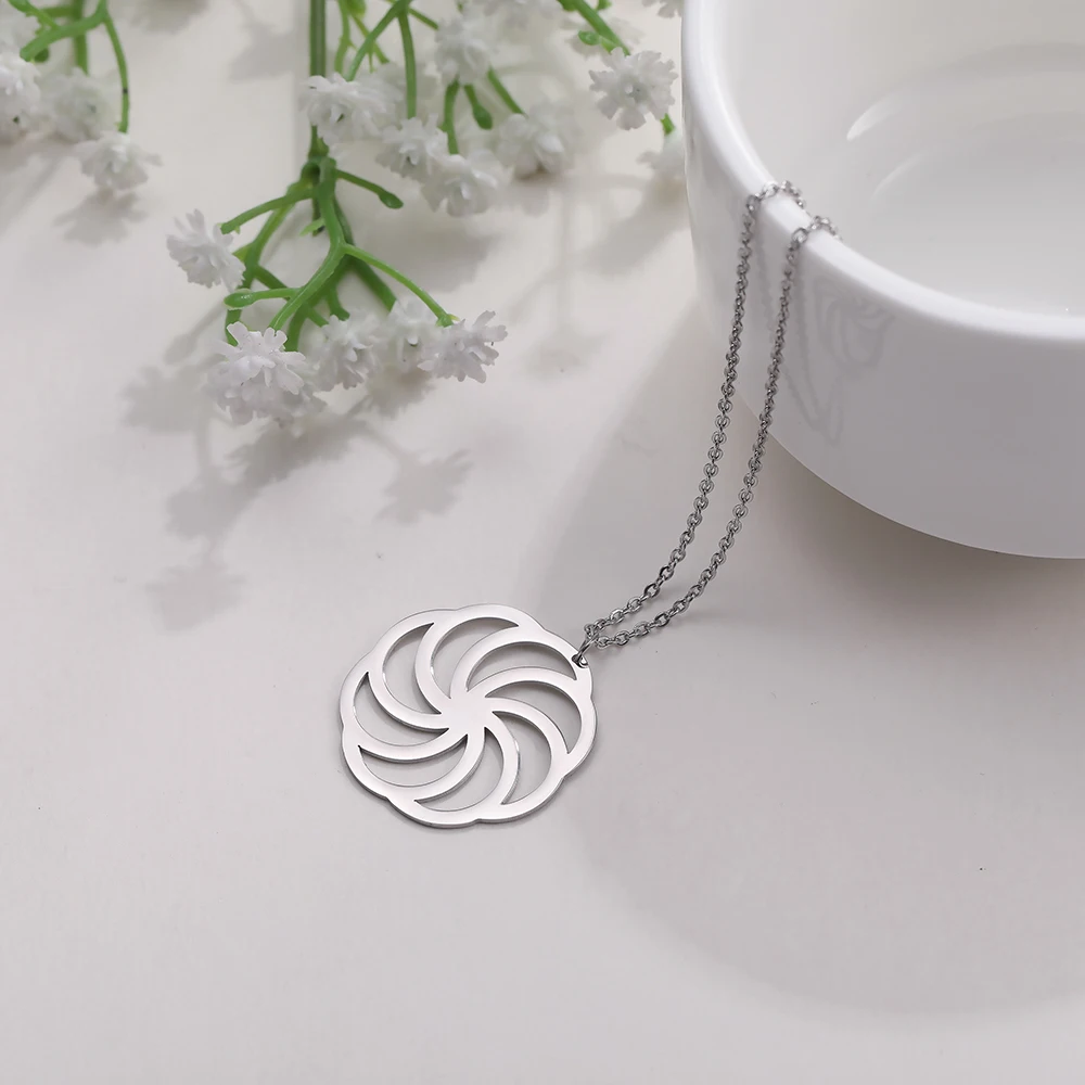 Модное серебристое ожерелье с подвеской Skyrim полые Звенья из нержавеющей стали