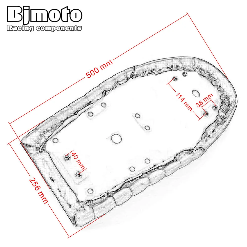 Bjmoto мотоцикл черный коричневый для Honda CB CL CL100 CL125S CL175 CL200 CL350 CL360 CL450 кафе гонщик