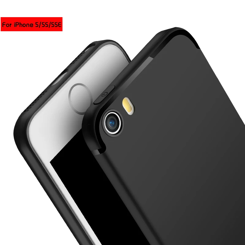 CHYI Роскошный чехол для iphone 5S 5 SE случаях Мягкие силиконовые ультра тонкий ТПУ