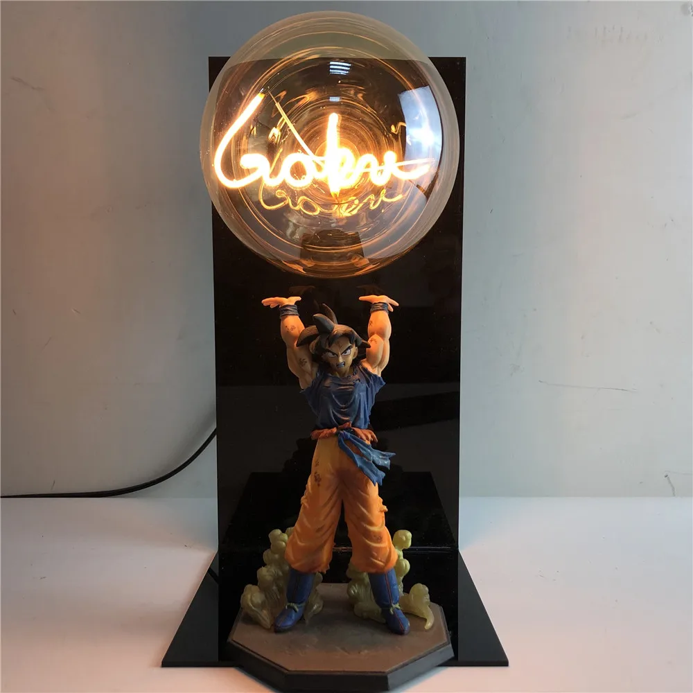 Dragon Ball лампа светодиодный Dragon Ball Z Son Goku фигурки ночник Dragon Ball Супер Goku Genki DmaSpirit бомба настольная лампа DBZ