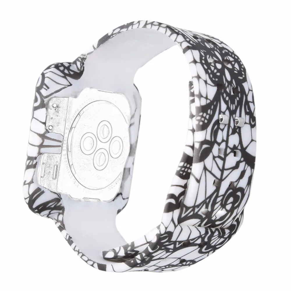 Bemorcabo силиконовый ремешок для часов с защитным чехлом для iwatch ремешок 38 мм 42 мм для Apple Watch 3 2 1 серия ремешок nato