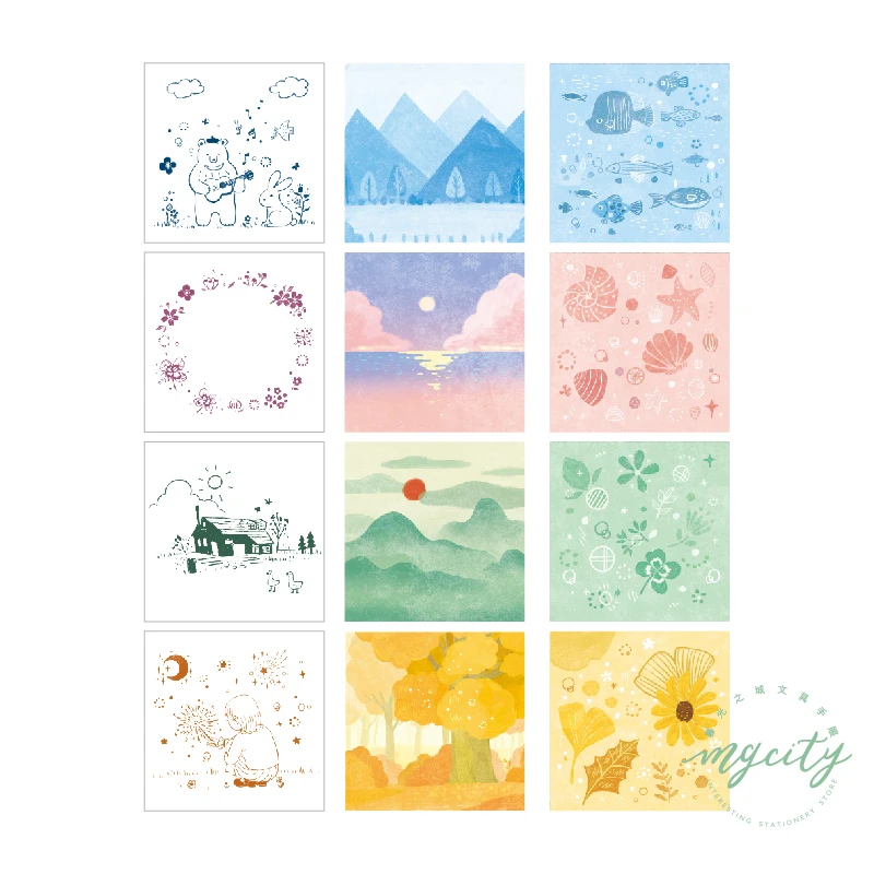 

8PCS/LOT asmodee series sulfuric acid paper sticky n times stickers memo pad