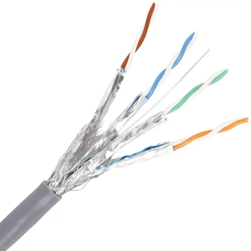 Choseal 30 юбилей QS6172A Cat7 Ethernet кабель 10 гигабитный двойной экранирующий Cat 7 чистый