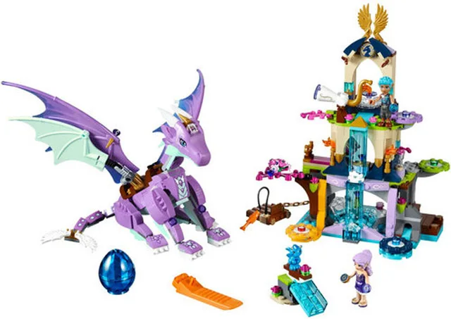 Волшебный набор Elves The Dragon Sanctuary совместим с 41178 lepinblocks lepining строительные блоки