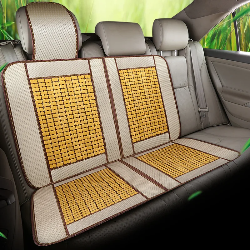

Fashion Car Seat Protector Cushion Bamboo Car Accessories Truck Seat Covers car set covers universal For Summer