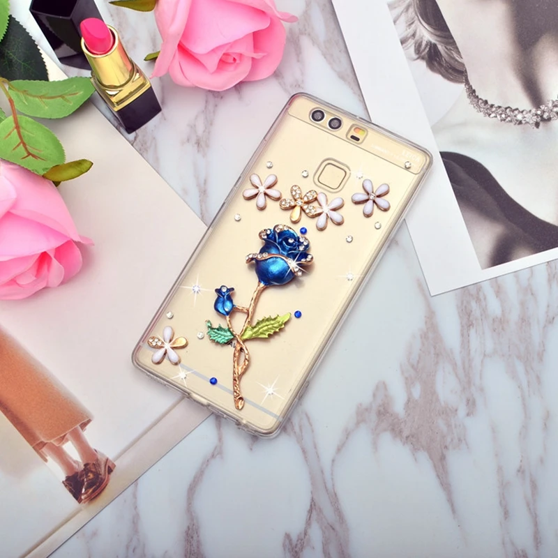 HOCAYU 3d шику случаи телефона для huawei Honor Nova 2 P10 Lite Роскошные розы Для женщин задней