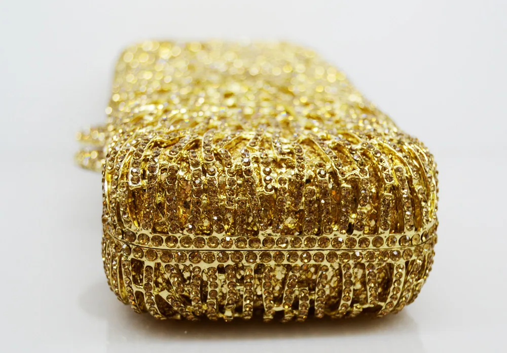 LaiSC diamante Стразы блестящие золотые клатч женская Роскошная обувь с украшением в
