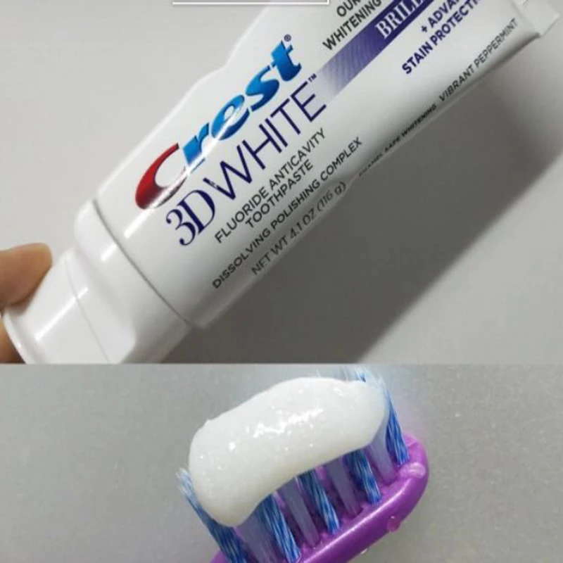 Зубная паста Crest 3D White Brilliacnce фтористая антиполостная зубная для глубокой чистки
