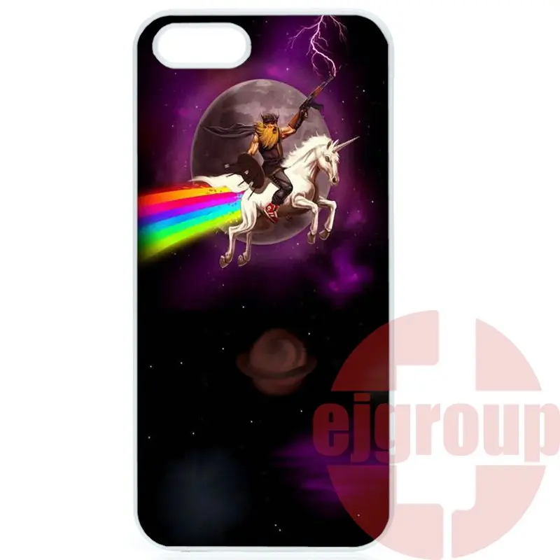 Cat Езда Единорог Жесткого Пластика Для LG G2 G3 G4 G5 Stylus Nexus 4 5 5X L5II L7II L65 L70 L90 K10 E975 L