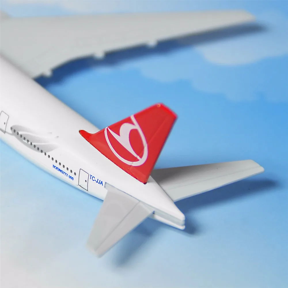 Модели летательных аппаратов Turkish Airline Boeing 777 16 см металлические подарок на день