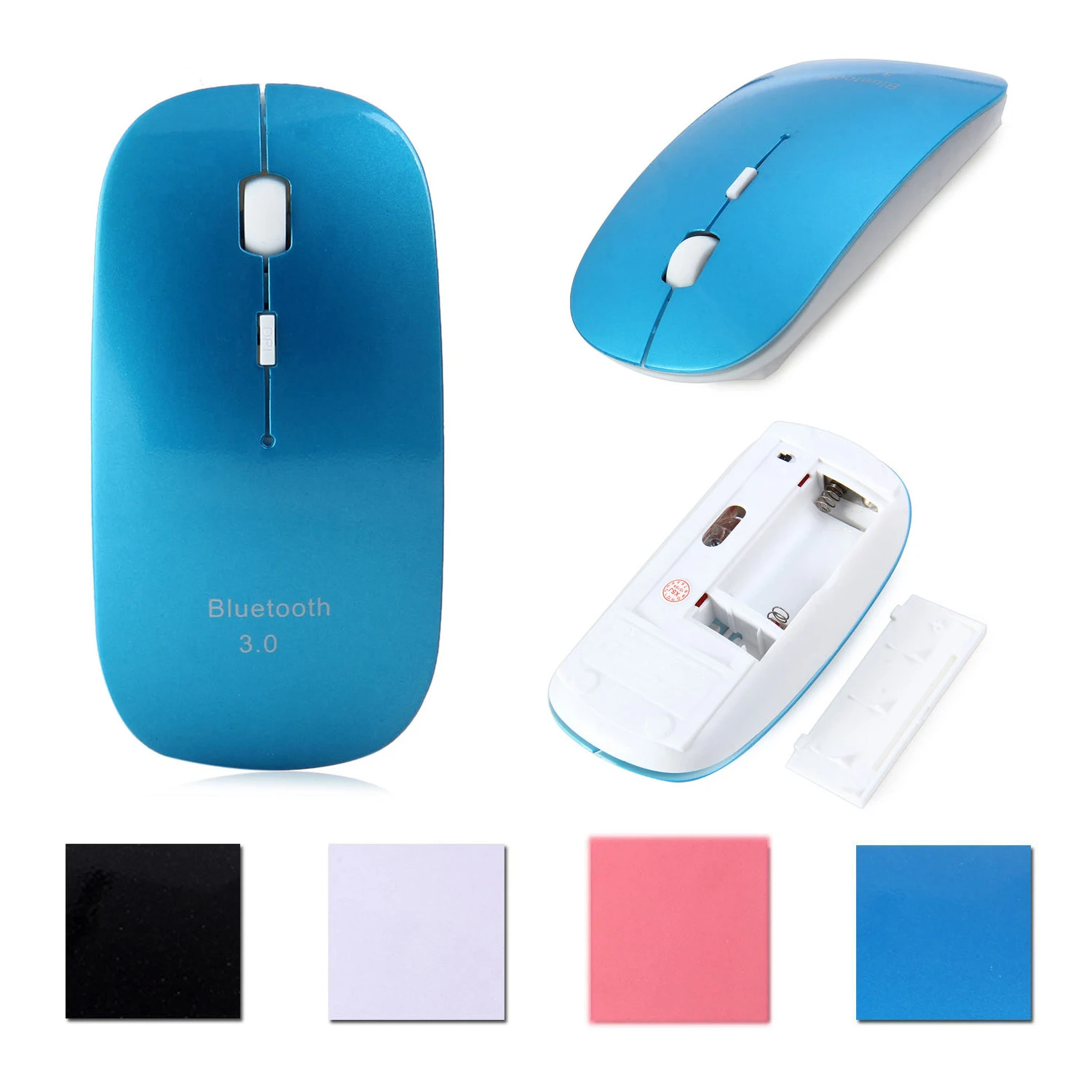Мышь беспроводная ультратонкая Бесшумная Bluetooth 3 0 1600 точек/дюйм|Мыши| |