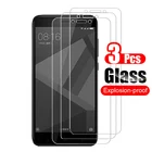3 шт для Xiaomi Redmi 4x протектор экрана из закаленного стекла для Xiaomi Redmi 4x защитная пленка 9 H для стекла, с защитой против царапин
