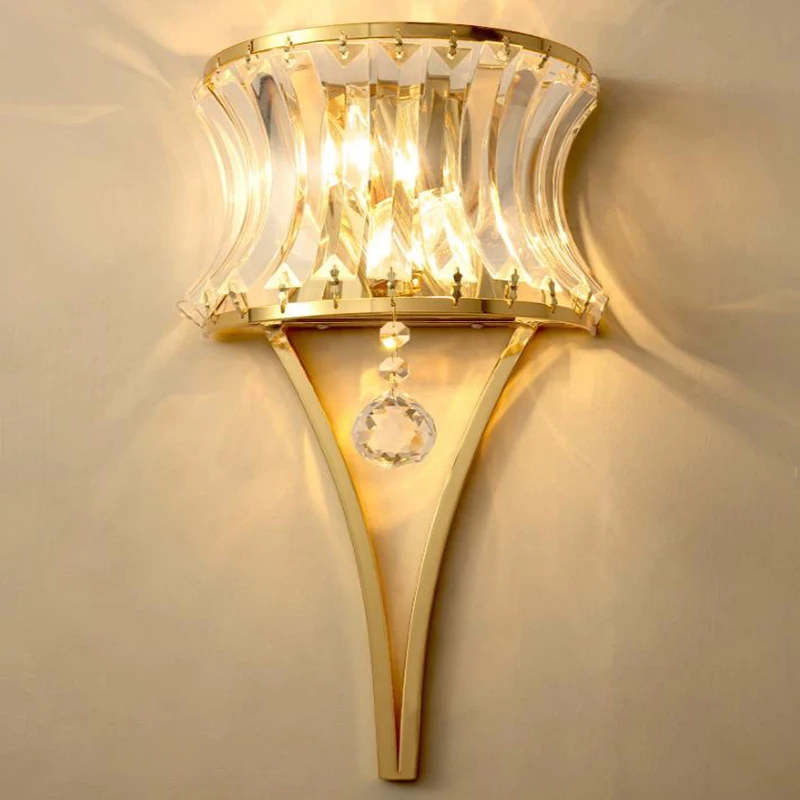 Post-Modern LED crystal wall sconces Modern iron lamps decorative home lighting living room corridor bedroom light | Освещение