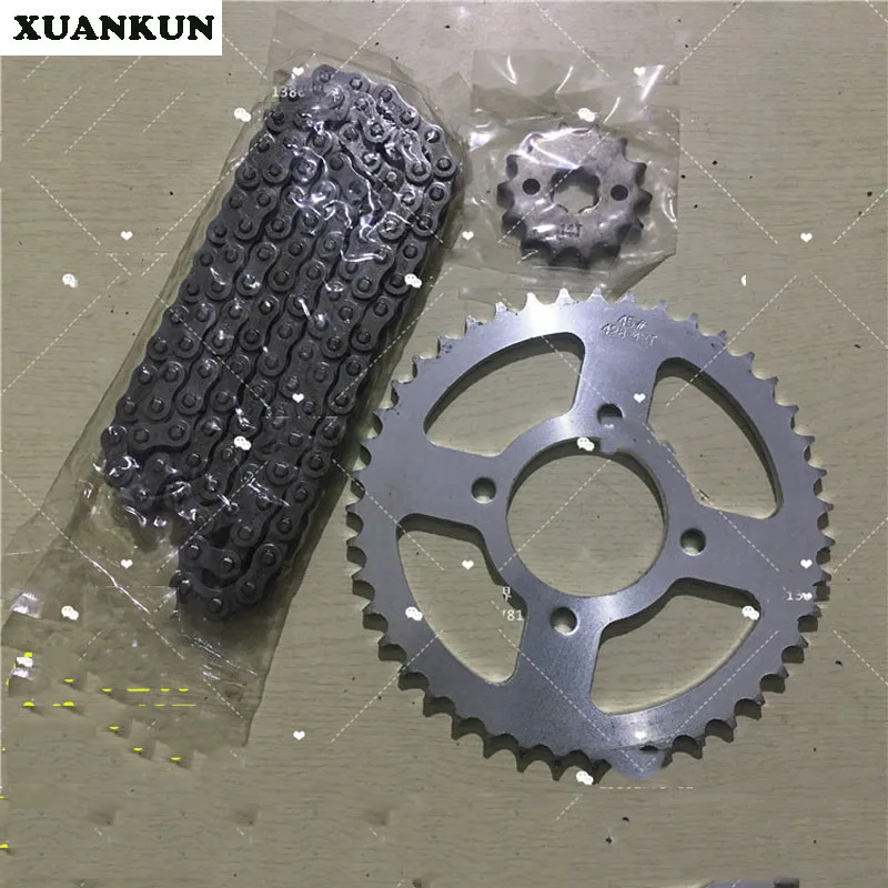 XUANKUN GT125 набор цепных звездочек размер звездочки передняя и задняя зубчатая