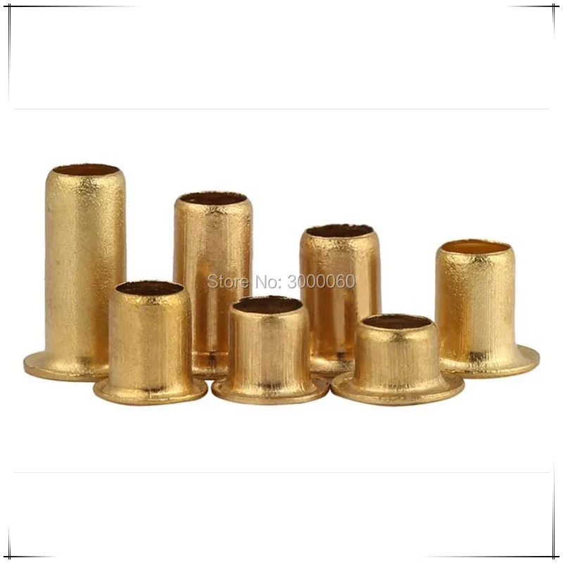 

M3.5x8mm медная Одиночная трубка полые трубчатые заклепки для PCB 500 шт./лот