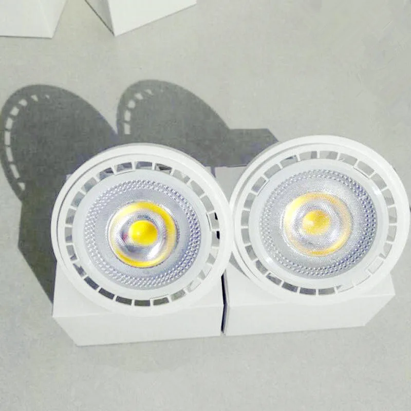15 Вт CREE COB AR111 G53 GU10 Светодиодная лампа холодный белый/теплый белый AC 85 265 в