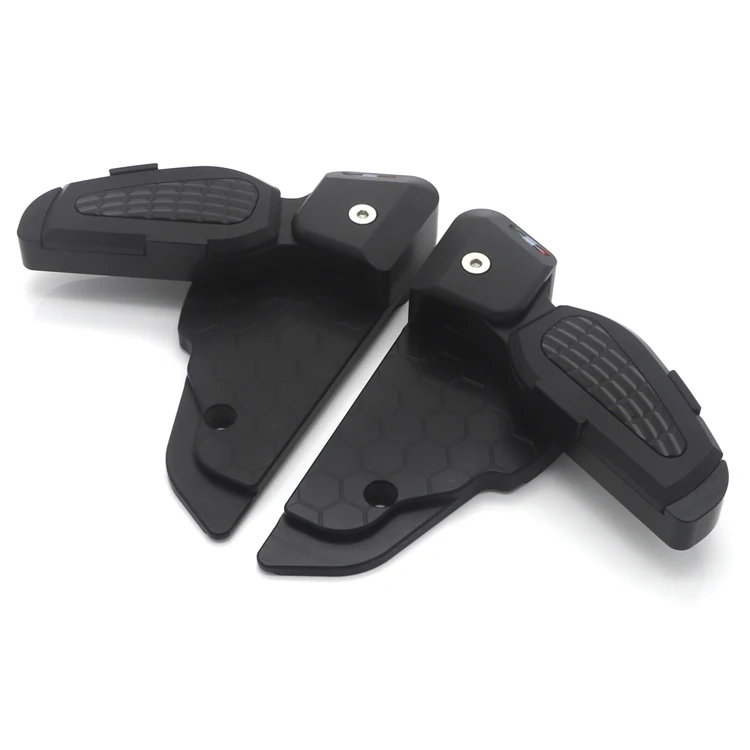 Black CNC задние пассажирские половицы Подножки для Vespa primavera 150 sprint - Цвет: Black