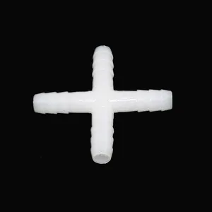 1 шт., четырехстороннее соединение для шлангов, четырехстороннее подключение для пагоды, пластиковое четырехстороннее подключение для шлангов 2,43,25,69,512,7 мм