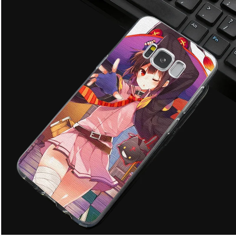 DREAMFOX N142 Megumin Мягкий ТПУ силиконовый чехол для samsung Galaxy Note S 3 4 5 6 7 8 9 Edge Plus Grand Prime |