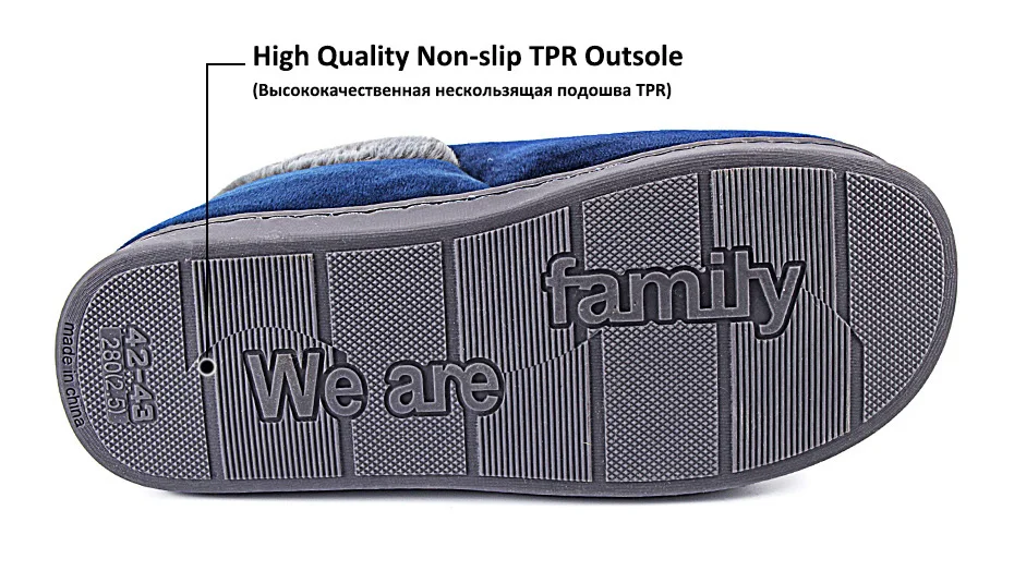 ShoeFurry/хлопковая обувь с рисунком кота; мужские зимние домашние тапочки; нескользящая домашняя обувь; мужские теплые плюшевые тапочки для спальни; Утепленная обувь