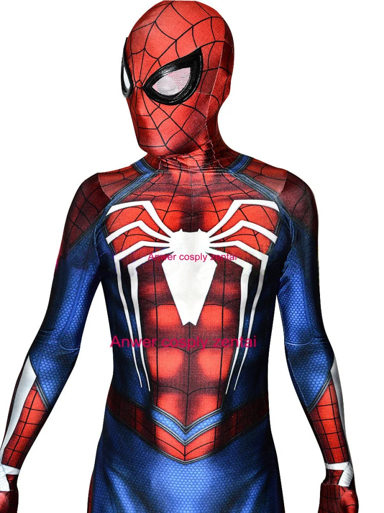 Новая PS4 бессонница костюм Человека паука 3D принт спандекс игры Spidey Костюм Fullbody