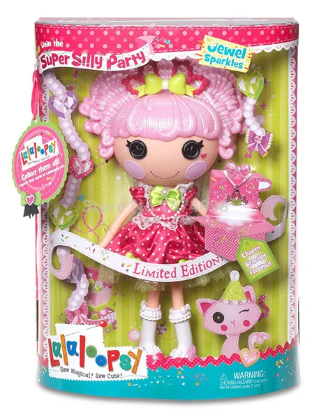 Розовый Новые игрушки Lalaloopsy, супер вечерние, большая кукла 30 см, модная, ограниченная серия, фигурки, игрушки, куклы для девочек, детские подарки - Цвет: Розовый