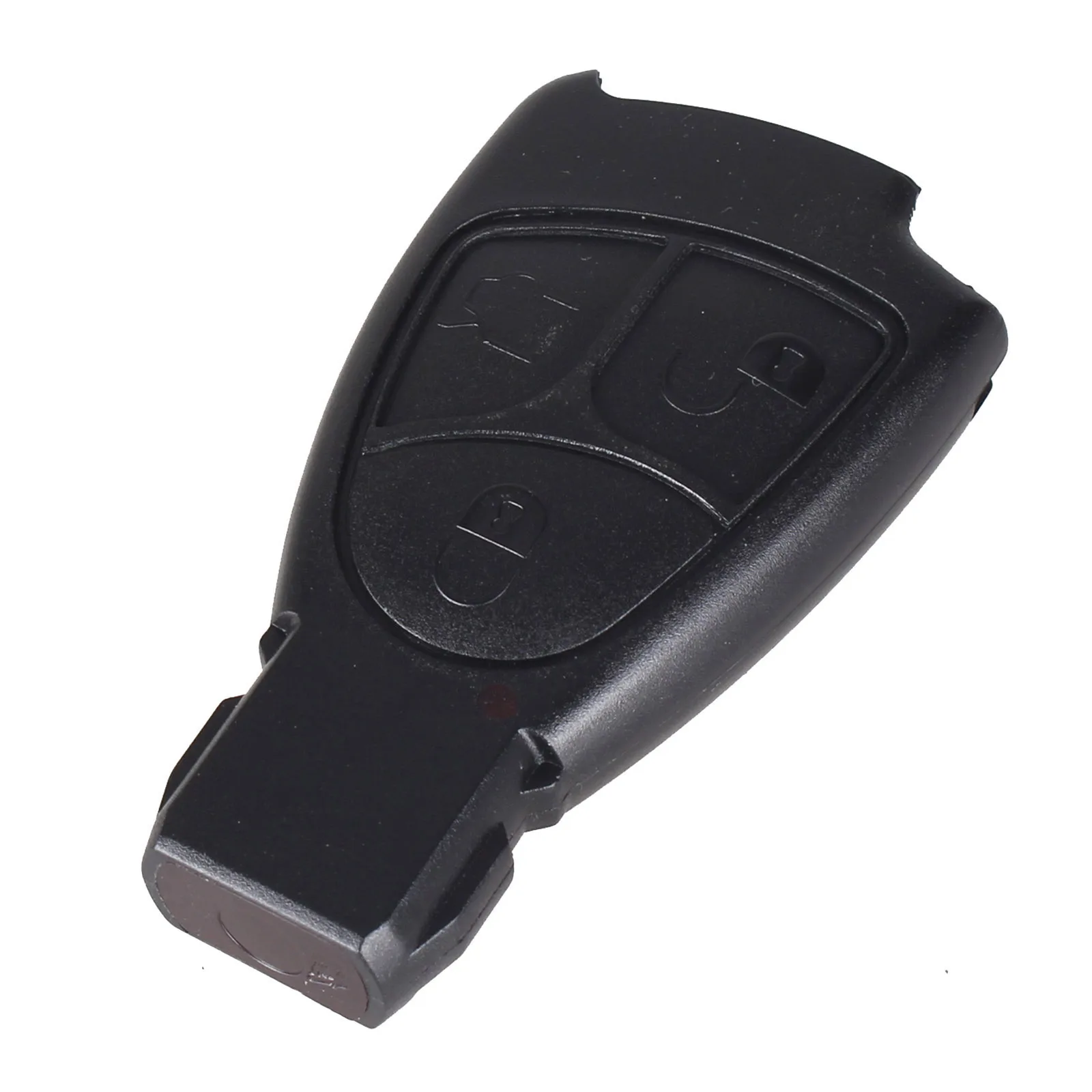 KEYYOU 10 шт./лот 2/3/4 BTN дистанционный умный автомобильный брелок для ключей с кожаной крышкой чехол для Mercedes Benz, B, C, E, S, R CL GL SL ML, CLK, SLK, с логотипом