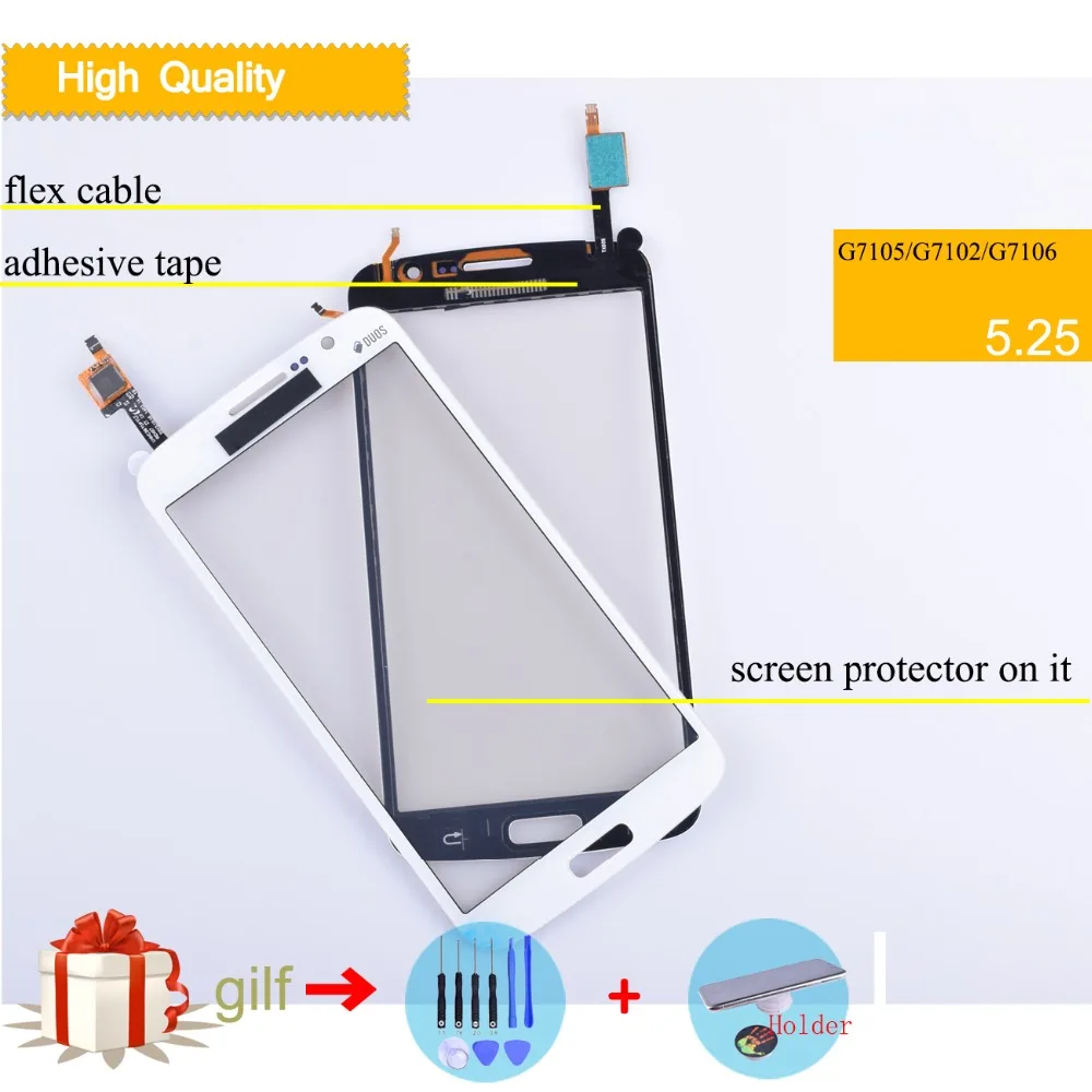 Сенсорная панель g7102 для Samsung Galaxy Grand 2 G7102 G7105 G7106 G7108 сенсорный экран с дигитайзером