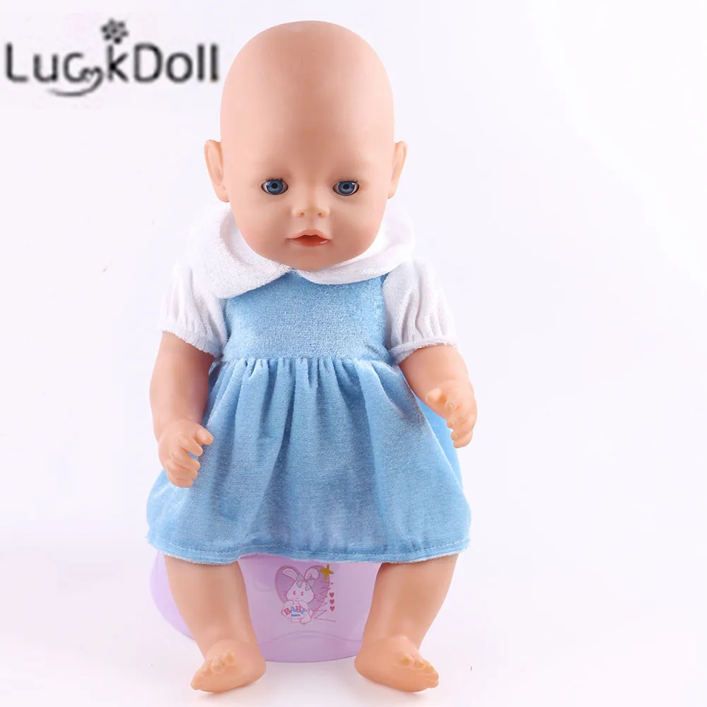 LUCKDOLL 5 цветов высококачественное праздничное платье для куклы 43 см или 18 дюймов