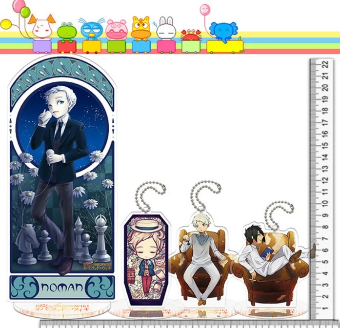 10 шт./лот The Promised Neverland Эмма Норман Рэй Косплей Вечеринка Акриловый Брелок-ключ Кулон для телефона Модельная игрушка Подарки.