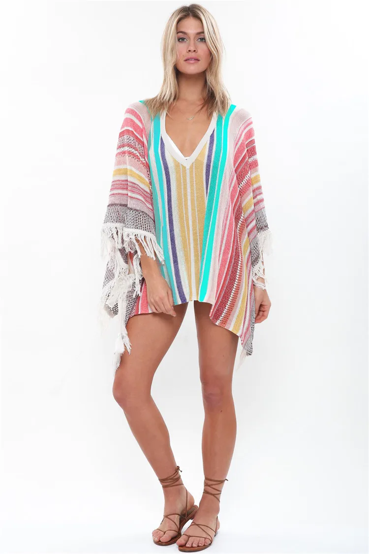 Лидер продаж 2019 Женская пикантная шифоновая накидка на бикини пляжный купальник