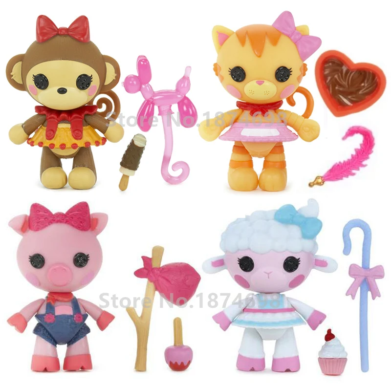 Новые мини куклы Lalaloopsy 4 шт. в комплекте фигурки коллекция кукол милые животные