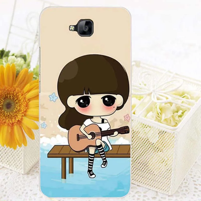 Для Huawei Honor 4C Pro чехол мультфильм Пластик прозрачный границы задняя крышка