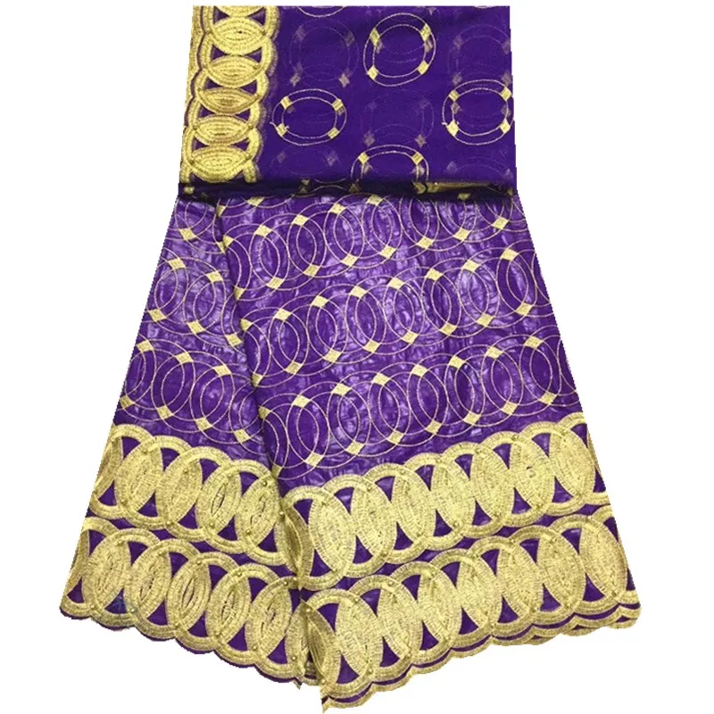 

Free Shipping African Bazin Riche Getzner 2018 High Quality Embroidered Lace Textile Fabric Dresses Material 5 Yard/Lot 1032