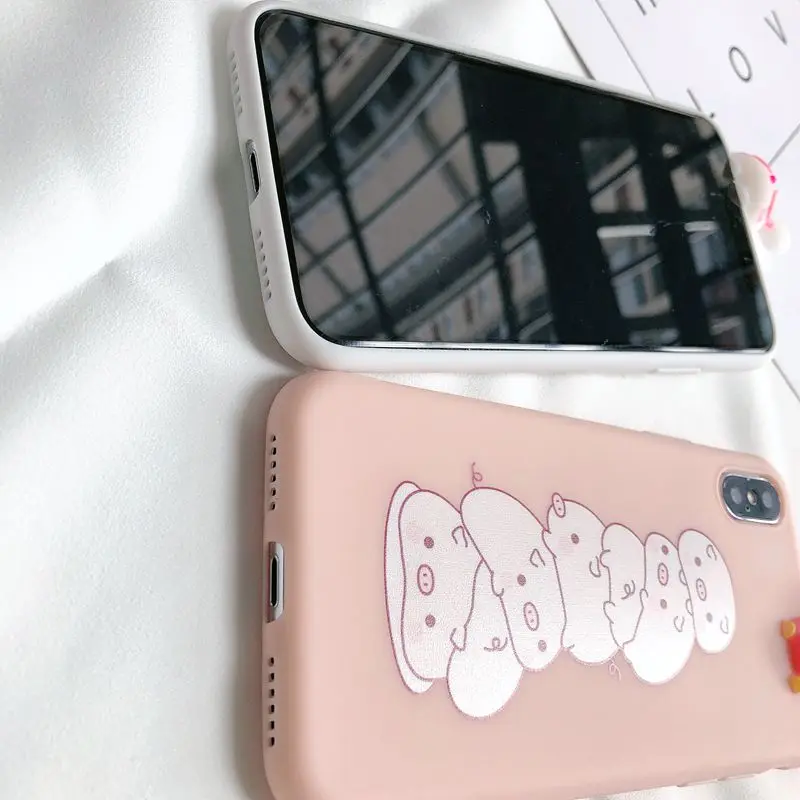 5S SE 3D чехол для iPhone 7 Plus Панда Свинья Единорог силиконовый 8 6 6s 5 X XR XS Max Capinha |
