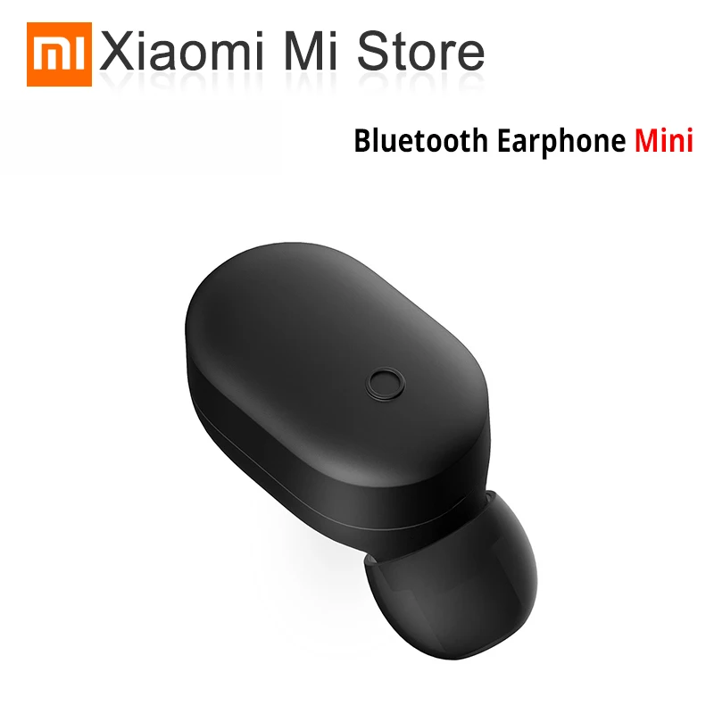 Original Xiaomi Monaural Bluetooth Earphone Mini In-Ear Wireless Bluetooth4.1 Earphones IPX4 Waterproof One Button Smart Control |