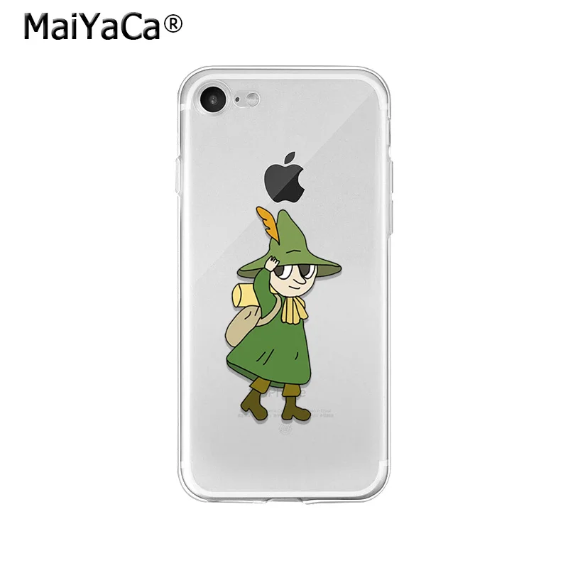 MaiYaCa прекрасный Бегемот Moomin Pikku myy мягкий чехол для телефона из ТПУ чехол для iPhone X XS MAX 6 6s 7 7plus 8 8Plus 5 5S SE XR