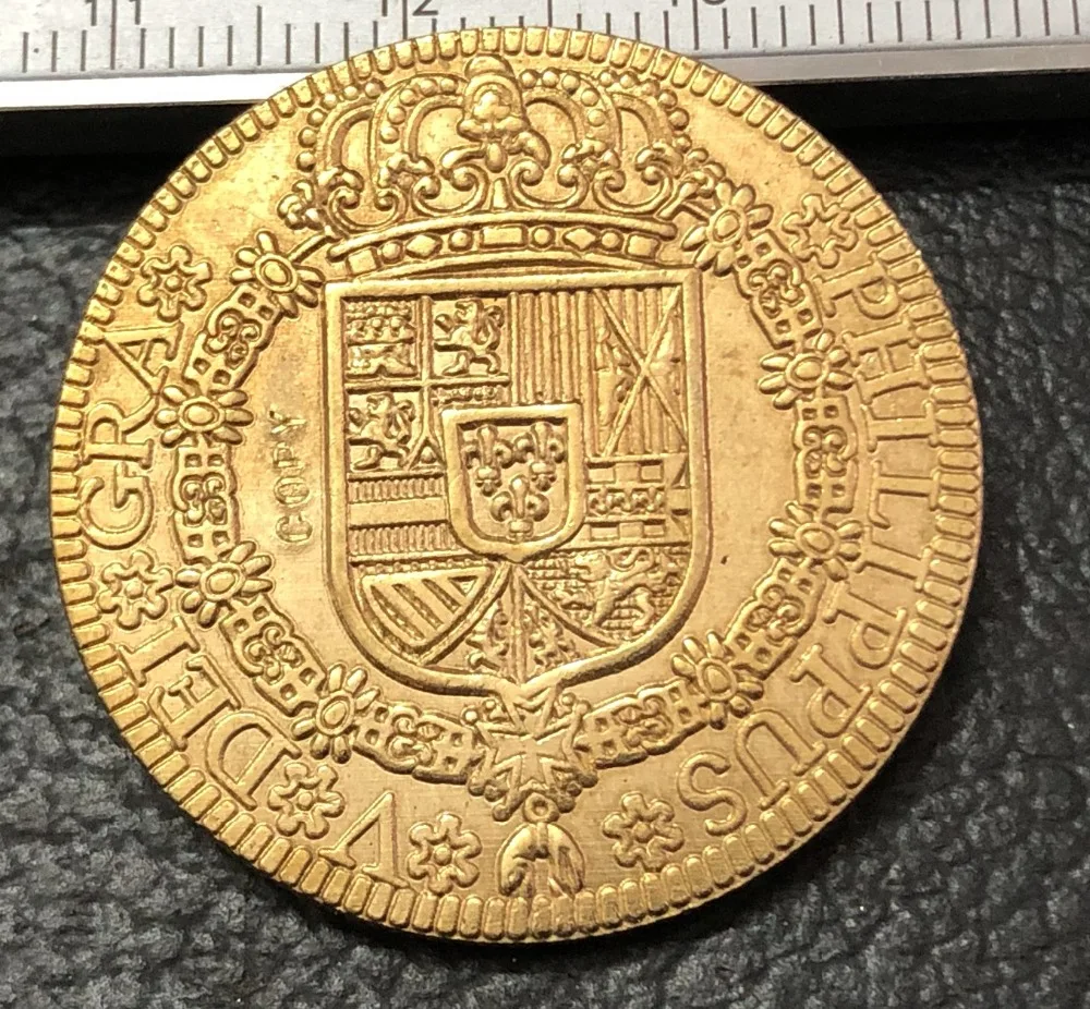 4 монеты Escudos Felipe V Cuenca Испания 1725|Безвалютные монеты| |