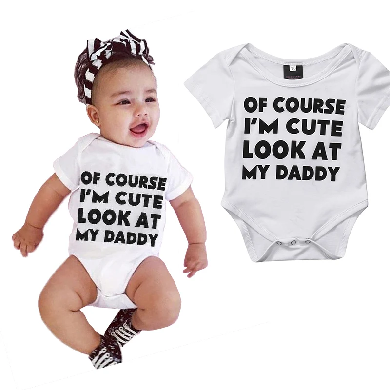 2017 г. Боди для новорожденных мальчиков и девочек с буквенным принтом милые