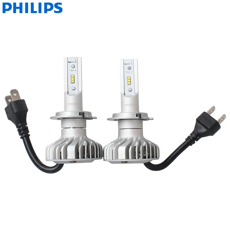 Philips Ultinon светодиодный H4 H7 H8 H11 H16 9003 HB2 12 в 6000 К яркий Автомобильный светодиодный головной светильник Автомобильные противотуманные фары+ 160% более яркий(двойная упаковка