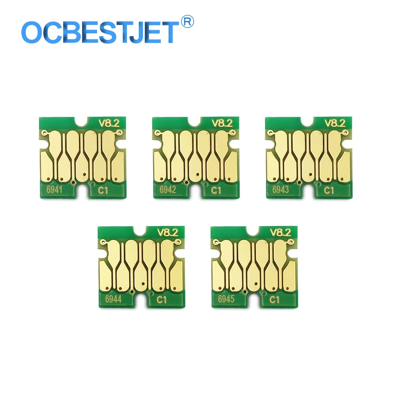 Обновление T6941-T6945 T6941 картридж чип для Epson SureColor T3000 T3070 T3200 T5200 T7200 T3270 T5270 T7270(5 цветов на выбор