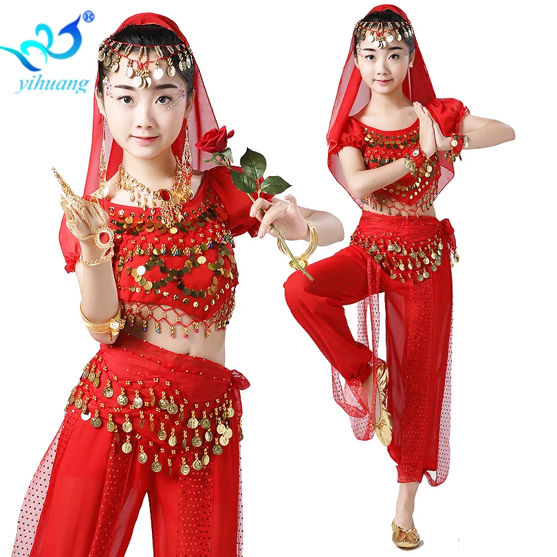 Индийский костюм для танца живота расшитый блестками девочек дня рождения