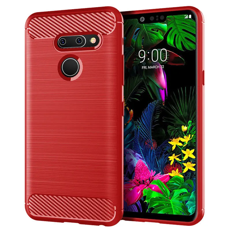 Для LG G8 чехол ThinQ силиконовая прочная Броня мягкая задняя крышка для матовый