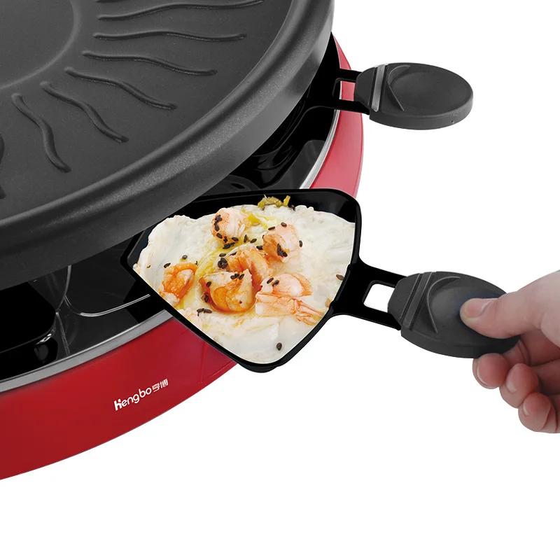 LSTACHi двухслойная Бездымная раклетка Grilldle печь для выпечки электрический гриль для барбекю нагревательная плита сковорода барбекю железная антипригарная плита